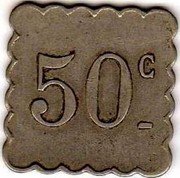 France 50 Centimes Vienne. Cafe Joubert 1917 ND 50 C coin reverse France 50 Centimes Vienne. Cafe Joubert 1917 ND 50 C coin reverse
