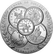 Canada 50 Dollars (Curated Coin Collection. Transition Obverse) CANADA 50 DOLLARS CANADA D PC 1873 CANADA 2013 LLARS CANADA 25 CENTS 1873 1973 PC B CANA CAN 5 DOLLARS 2020 DOLLAR RCMP GRC 150 YEARS ANS coin reverse Canada 50 Dollars (Curated Coin Collection. Transition Obverse) CANADA 50 DOLLARS CANADA D PC 1873 CANADA 2013 LLARS CANADA 25 CENTS 1873 1973 PC B CANA CAN 5 DOLLARS 2020 DOLLAR RCMP GRC 150 YEARS ANS coin reverse