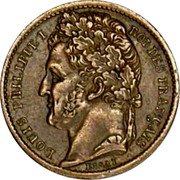 France 1/2 Franc (Louis-Philippe I Pattern of Bovy) LOUIS PHILIPPE I ROI DES FRANÇAIS ESSAI coin obverse France 1/2 Franc (Louis-Philippe I Pattern of Bovy) LOUIS PHILIPPE I ROI DES FRANÇAIS ESSAI coin obverse