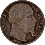 France 1/2 Franc (Pattern) HENRI V ROI DE FRANCE SPERY coin obverse