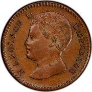 France 1 Centime (Essai Light. Napoleon II) NAPOLEON II EMPEREUR coin obverse
