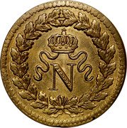 France 1 Decime Antwerp Siege Coinage 1814 KM# 700a N coin obverse