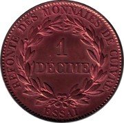 France 1 Decime (Louis-Philippe I. Pattern of Barre) KM# E10 REFONTE DES MONNAIES DE CUIVRE 1 DÉCIME ESSAI coin reverse
