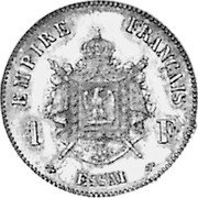 France 1 Franc (Essai) KM# EB21 EMPIRE FRANÇAIS 1 F ESSAI coin reverse France 1 Franc (Essai) KM# EB21 EMPIRE FRANÇAIS 1 F ESSAI coin reverse