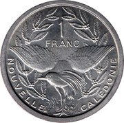 France 1 Franc (Liberty. New Caledonia) KM# 2 1 FRANC NOUVELLE CALEDONIE coin reverse France 1 Franc (Liberty. New Caledonia) KM# 2 1 FRANC NOUVELLE CALEDONIE coin reverse