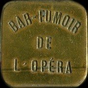 France 1 Franc (Paris. Bar-Fumoir de L'Opera) BAR - FUMOIR DE L'OPERA coin obverse France 1 Franc (Paris. Bar-Fumoir de L'Opera) BAR - FUMOIR DE L'OPERA coin obverse