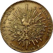 France 1 Franc Tiolier's Essay for Franco-Russian Peace 1801  RÉPUBLIQUE FRANÇAISE. FLOREAL. AN 9. coin obverse