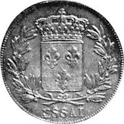 France 1 Sou (Louis XVIII. Essai Non-Denominated) KM# E6 ESSAI coin reverse France 1 Sou (Louis XVIII. Essai Non-Denominated) KM# E6 ESSAI coin reverse