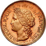 France 10 Centimes (Essai by Fauque) RÉPUBLIQUE FRANÇAISE FAUQUE F coin obverse France 10 Centimes (Essai by Fauque) RÉPUBLIQUE FRANÇAISE FAUQUE F coin obverse