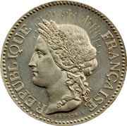 France 10 Centimes Essai by Fauque. Uniface 1848 RÉPUBLIQUE FRANÇAISE FAUQUE F coin obverse France 10 Centimes Essai by Fauque. Uniface 1848 RÉPUBLIQUE FRANÇAISE FAUQUE F coin obverse