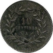 France 10 Centimes (Essai by Lorthior) LIBERTÉ ÉGALITÉ FRATERNITÉ 10 CENTIMES A ESSAI coin reverse France 10 Centimes (Essai by Lorthior) LIBERTÉ ÉGALITÉ FRATERNITÉ 10 CENTIMES A ESSAI coin reverse