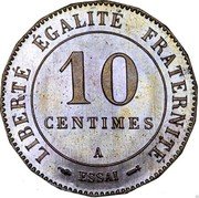 France 10 Centimes Essai by Merley. 16 Sides 1887 A LIBERTÉ ÉGALITÉ FRATERNITÉ 10 CENTIMES A ESSAI coin reverse France 10 Centimes Essai by Merley. 16 Sides 1887 A LIBERTÉ ÉGALITÉ FRATERNITÉ 10 CENTIMES A ESSAI coin reverse