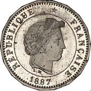 France 10 Centimes (Essai by Merley 18 sides) L. M REPUBLIQUE FRANÇAISE 1887 coin obverse France 10 Centimes (Essai by Merley 18 sides) L. M REPUBLIQUE FRANÇAISE 1887 coin obverse