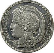 France 10 Centimes (Essai by Oudine) REPUBLIQUE FRANÇAISE E. A. OUDINÉ F. coin obverse France 10 Centimes (Essai by Oudine) REPUBLIQUE FRANÇAISE E. A. OUDINÉ F. coin obverse