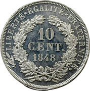 France 10 Centimes (Essai by Oudine) LIBERTE EGALITE FRATERNITE 10 CENT. 1848 coin reverse France 10 Centimes (Essai by Oudine) LIBERTE EGALITE FRATERNITE 10 CENT. 1848 coin reverse