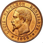 France 10 Centimes (Essai E) KM# E18 BARRE LOUIS - NAPOLEON BONAPARTE 1852 coin obverse France 10 Centimes (Essai E) KM# E18 BARRE LOUIS - NAPOLEON BONAPARTE 1852 coin obverse