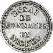 France 10 Centimes Essai.No date 1860 KM# E20 ESSAI DE MONNAIES EN NICKEL coin reverse France 10 Centimes Essai.No date 1860 KM# E20 ESSAI DE MONNAIES EN NICKEL coin reverse