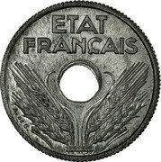 France 10 Centimes (Grain Sprigs Essai) KM# E84 ETAT FRANÇAIS A DE G coin obverse