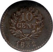 France 10 Centimes (Henri V Pretender) X# 18 10 CENTIMES 1832 coin reverse