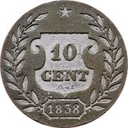 France 10 Centimes King Louis Philippe Pattern 1838 KM# Pn34 10 CENT 1838 coin reverse France 10 Centimes King Louis Philippe Pattern 1838 KM# Pn34 10 CENT 1838 coin reverse