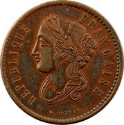 France 10 Centimes (Libertine. Essai by Boivin) REPUBLIQUE FRANÇAISE F. BOIVIN. coin obverse France 10 Centimes (Libertine. Essai by Boivin) REPUBLIQUE FRANÇAISE F. BOIVIN. coin obverse