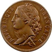 France 10 Centimes (Libertine Essai by Magniadas) REPUBLIQUE FRANÇAISE coin obverse France 10 Centimes (Libertine Essai by Magniadas) REPUBLIQUE FRANÇAISE coin obverse