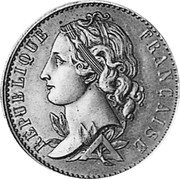 France 10 Centimes (Liberty Essai by Magniadas) KM# PnC47 REPUBLIQUE FRANÇAISE coin obverse