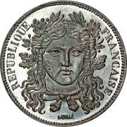 France 10 Centimes Pattern by Moulle 1848  RÉPUBLIQUE FRANÇAISE LIBERTE EGALITE FRATERNITE MOULLE coin obverse France 10 Centimes Pattern by Moulle 1848  RÉPUBLIQUE FRANÇAISE LIBERTE EGALITE FRATERNITE MOULLE coin obverse
