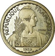 France 10 Francs The Large Module Pattern by Turin 1939  Essay, minted between 1929/1939, large module, normal listel REPUBLIQUE FRANÇAISE 1939 P. TURIN coin obverse France 10 Francs The Large Module Pattern by Turin 1939  Essay, minted between 1929/1939, large module, normal listel REPUBLIQUE FRANÇAISE 1939 P. TURIN coin obverse