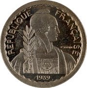 France 10 Francs The Medium Module Pattern by Turin 1939  Essay, minted from 1929 to 1939, normal listel REPUBLIQUE FRANÇAISE 1939 P. TURIN coin obverse France 10 Francs The Medium Module Pattern by Turin 1939  Essay, minted from 1929 to 1939, normal listel REPUBLIQUE FRANÇAISE 1939 P. TURIN coin obverse