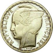 France 100 Francs Liberty Essai by Bazor ND (1940)  REPVBLIQVE FRANÇAISE LUCIEN BAZOR coin obverse France 100 Francs Liberty Essai by Bazor ND (1940)  REPVBLIQVE FRANÇAISE LUCIEN BAZOR coin obverse