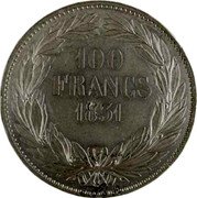 France 100 Francs (Louis Philippe I. Pattern by Caque) 100 FRANCS 1831 coin reverse