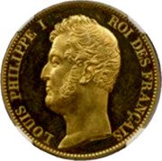 France 100 Francs (Louis Philippe I. Pattern by Galle. Uniface) LOUIS PHILIPPE I ROI DES FRANCAIS GALLE coin obverse France 100 Francs (Louis Philippe I. Pattern by Galle. Uniface) LOUIS PHILIPPE I ROI DES FRANCAIS GALLE coin obverse