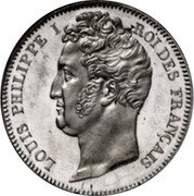 France 100 Francs (Louis-Philippe I. Pattern by Montagny. Piedfort) LOUIS PHILIPPE I ROI DES FRANÇAIS MONTAGNY coin obverse France 100 Francs (Louis-Philippe I. Pattern by Montagny. Piedfort) LOUIS PHILIPPE I ROI DES FRANÇAIS MONTAGNY coin obverse