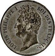 France 100 Francs Louis Philippe I. Pattern by Rogat 1831 LOUIS PHILIPPE I ROI DES FRANÇAIS. E. ROGAT. coin obverse France 100 Francs Louis Philippe I. Pattern by Rogat 1831 LOUIS PHILIPPE I ROI DES FRANÇAIS. E. ROGAT. coin obverse