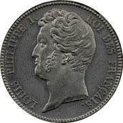France 100 Francs Louis Philippe I. Pattern by Tiolier 1831 A LOUIS PHILIPPE I ROI DES FRANÇAIS. N. TIOLIER coin obverse France 100 Francs Louis Philippe I. Pattern by Tiolier 1831 A LOUIS PHILIPPE I ROI DES FRANÇAIS. N. TIOLIER coin obverse