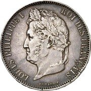 France 100 Francs (Louis-Philippe I. Pattern of Domard) LOUIS PHILIPPE I ROI DES FRANCAIS DOMARD F coin obverse