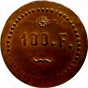 France 100 Francs Paris. Seine. Turf Agency ND (1866) 100 F coin obverse France 100 Francs Paris. Seine. Turf Agency ND (1866) 100 F coin obverse