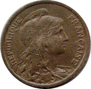 France 2 Centimes (Daniel-Dupuis) REPUBLIQUE FRANCAISE coin obverse