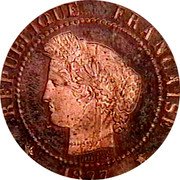 France 2 Centimes (Essai by Barre) REPUBLIQUE FRANÇAISE 1877 coin obverse France 2 Centimes (Essai by Barre) REPUBLIQUE FRANÇAISE 1877 coin obverse