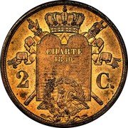 France 2 Centimes (Louis Philippe Essai) KM# E11 CHARTE 1830 2 C. coin reverse France 2 Centimes (Louis Philippe Essai) KM# E11 CHARTE 1830 2 C. coin reverse