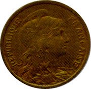 France 2 Centimes (Piedfort) REPUBLIQUE FRANÇAISE coin obverse
