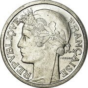 France 2 Francs (Essai by Morlon) REPVBLIQVE FRANÇAISE MORLON coin obverse