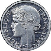 France 2 Francs (Essai by Morlon. Piedfort) KM# PE315 REPVBLIQVE FRANÇAISE MORLON coin obverse France 2 Francs (Essai by Morlon. Piedfort) KM# PE315 REPVBLIQVE FRANÇAISE MORLON coin obverse