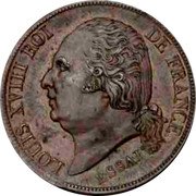 France 2 Francs Louis XVIII Pattern of Michaut ND (1815-1816)  KM# E5 LOUIS XVIII ROI DE FRANCE. ESSAI coin obverse France 2 Francs Louis XVIII Pattern of Michaut ND (1815-1816)  KM# E5 LOUIS XVIII ROI DE FRANCE. ESSAI coin obverse
