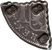 France 2 Livres 5 Sous (Guadeloupe British Occupation) KM# 30 REX M coin obverse