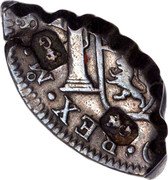 France 2 Livres (Guadeloupe British Occupation) KM# 34 G G REX M coin obverse