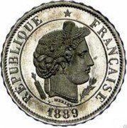 France 20 Centimes (Essai - Merley. 40 lobes) L.MERLEY RÉPUBLIQUE FRANÇAISE 1889 coin obverse France 20 Centimes (Essai - Merley. 40 lobes) L.MERLEY RÉPUBLIQUE FRANÇAISE 1889 coin obverse