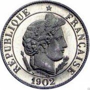 France 20 Centimes (Essai - Merley) L. MERLEY RÉPUBLIQUE FRANÇAISE 1902 coin obverse