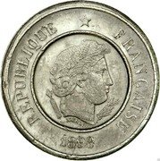 France 20 Centimes (Essai - Merley) L. MERLEY. RÉPUBLIQUE FRANÇAISE 1898 coin obverse France 20 Centimes (Essai - Merley) L. MERLEY. RÉPUBLIQUE FRANÇAISE 1898 coin obverse
